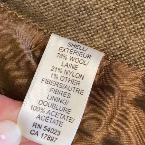 Banana Republic brown wool blend wide leg cropped pants. Women’s size 4 - Picture 8 of 16